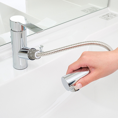 ホース付き水栓