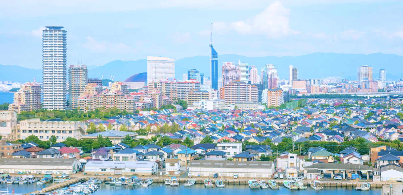 福岡の街並み